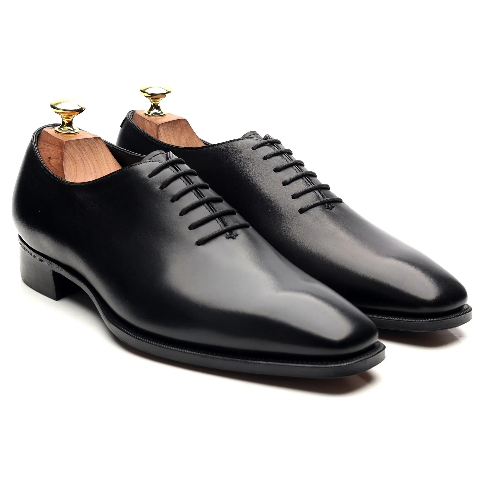'Sinatra' Black Leather Whoelcut Oxford UK 8 E