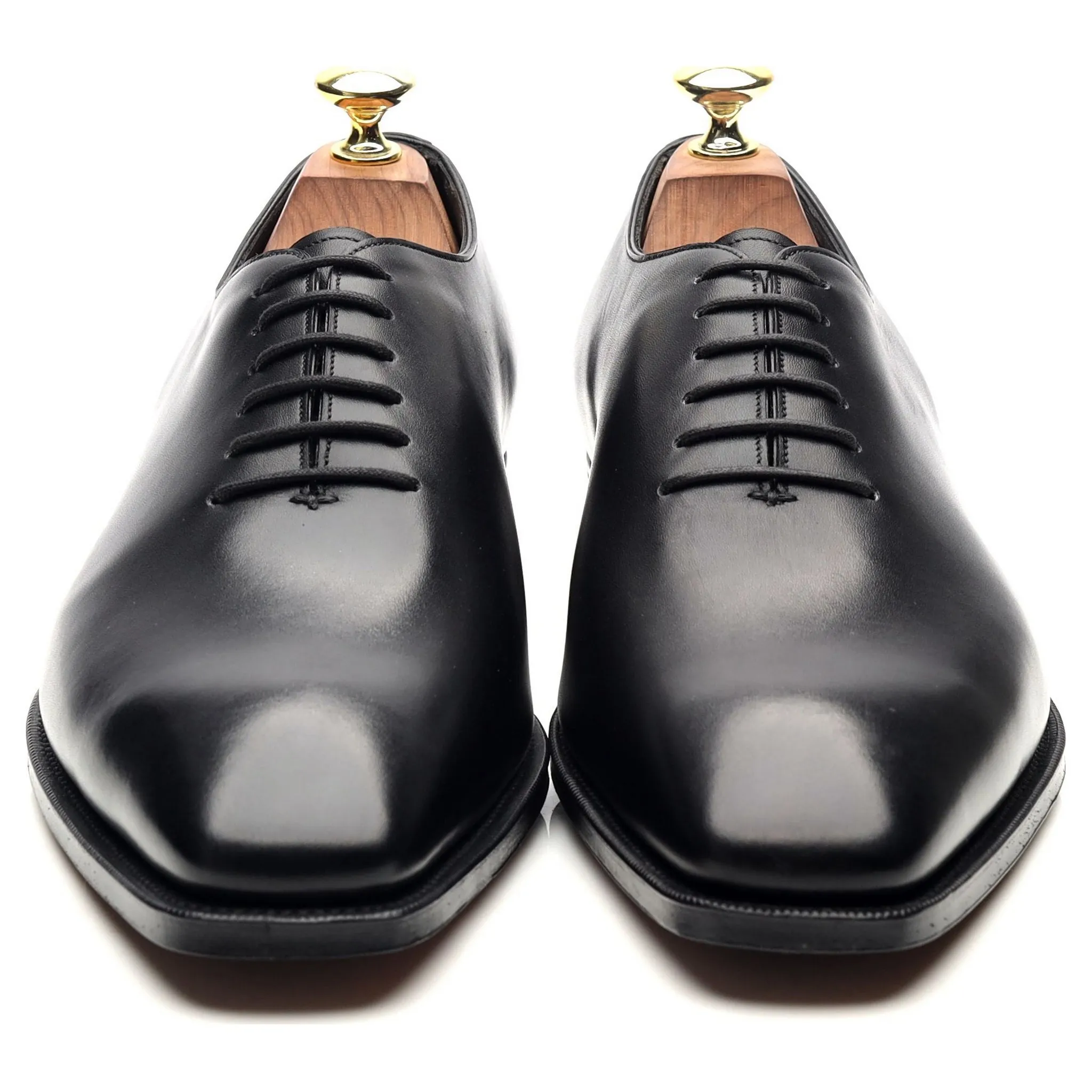 'Sinatra' Black Leather Whoelcut Oxford UK 8 E