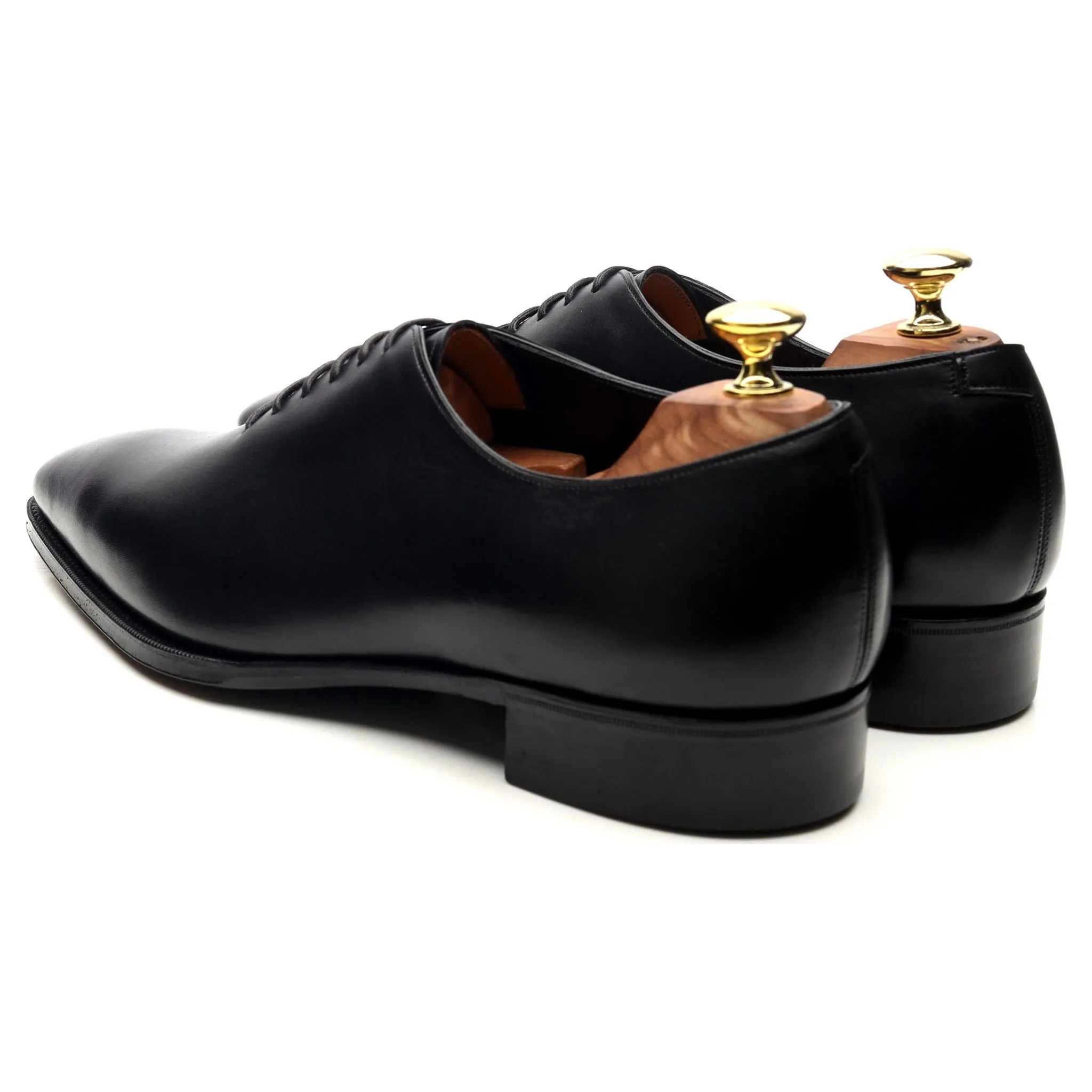 'Sinatra' Black Leather Whoelcut Oxford UK 8 E