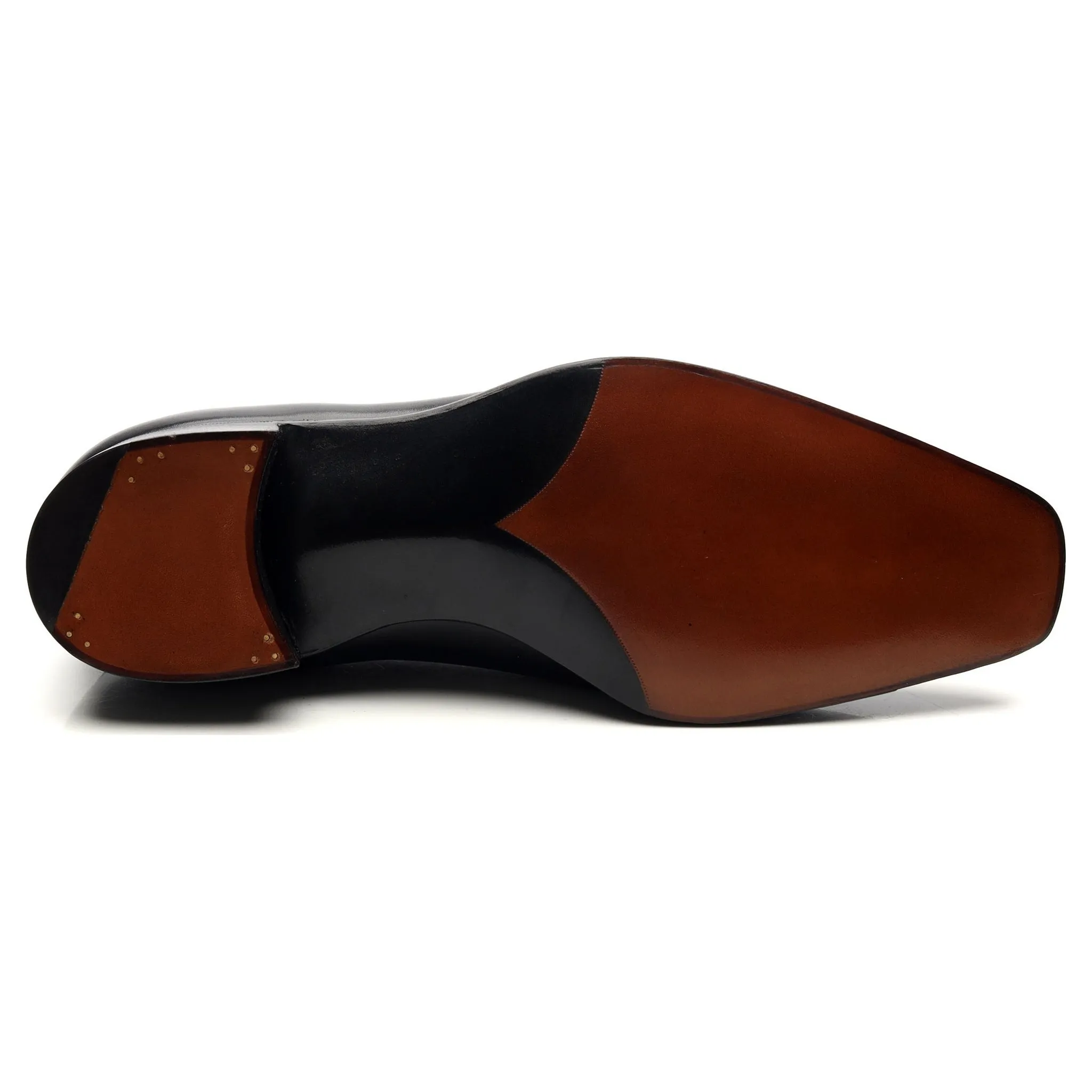 'Sinatra' Black Leather Whoelcut Oxford UK 8 E