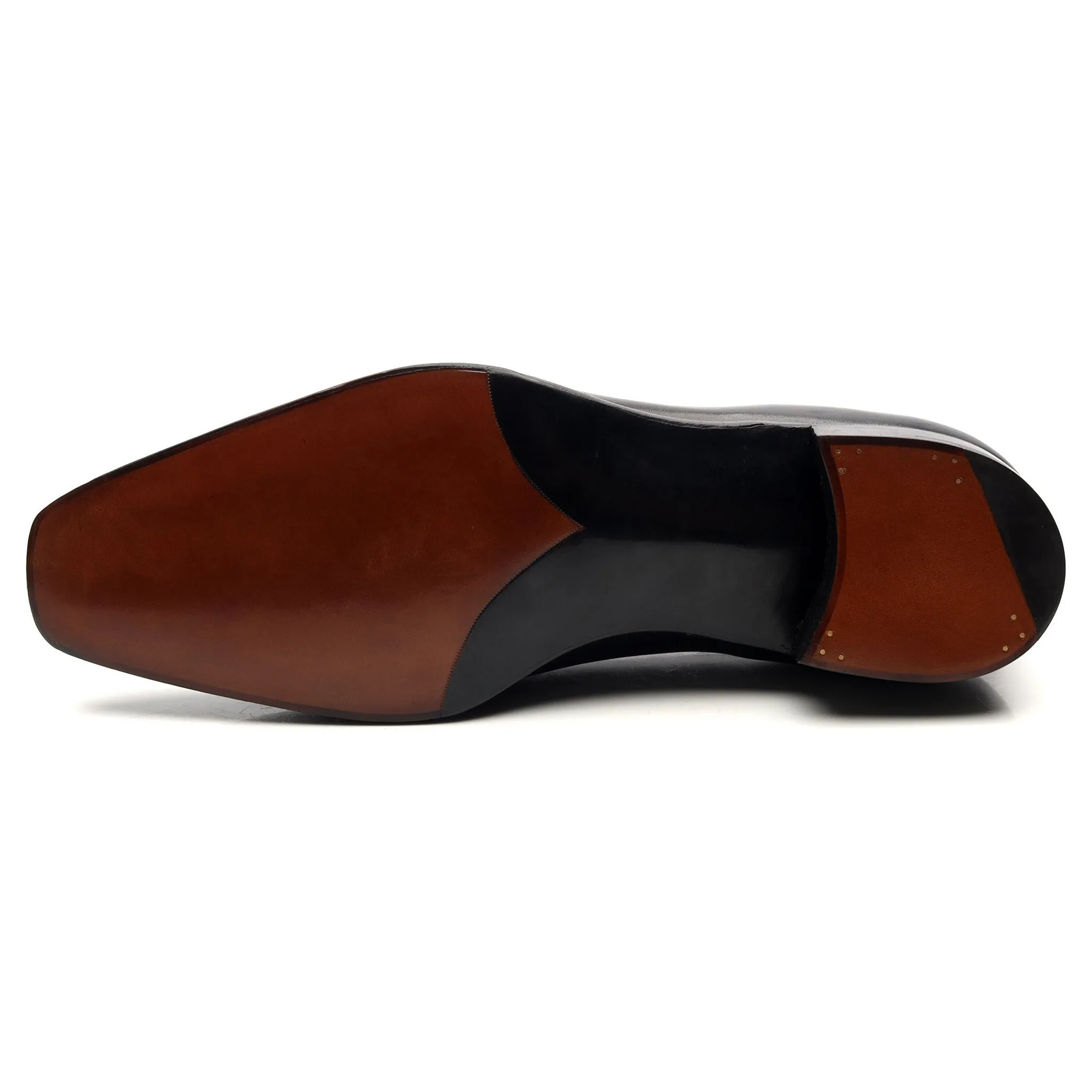 'Sinatra' Black Leather Whoelcut Oxford UK 8 E