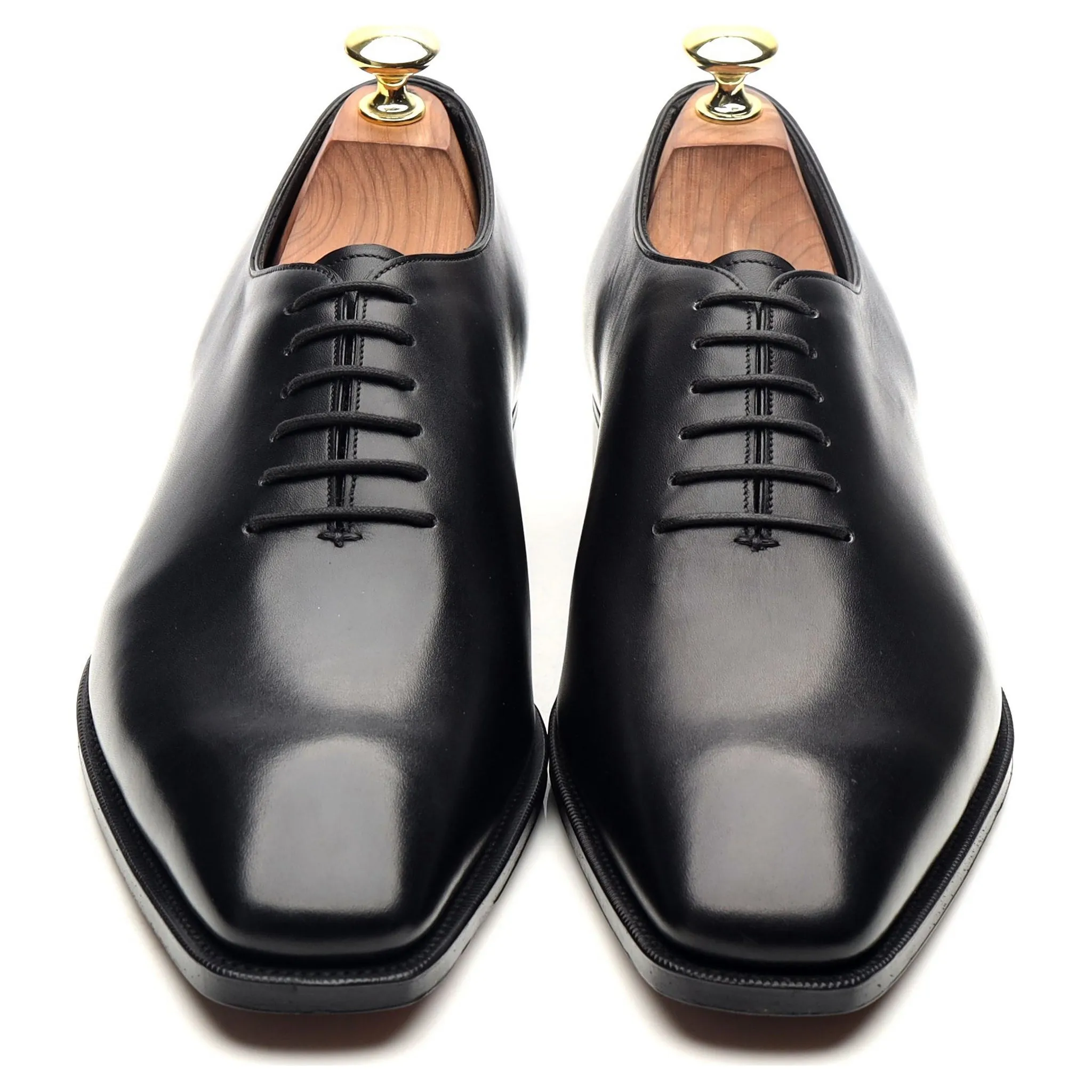 'Sinatra' Black Leather Whoelcut Oxford UK 8 E