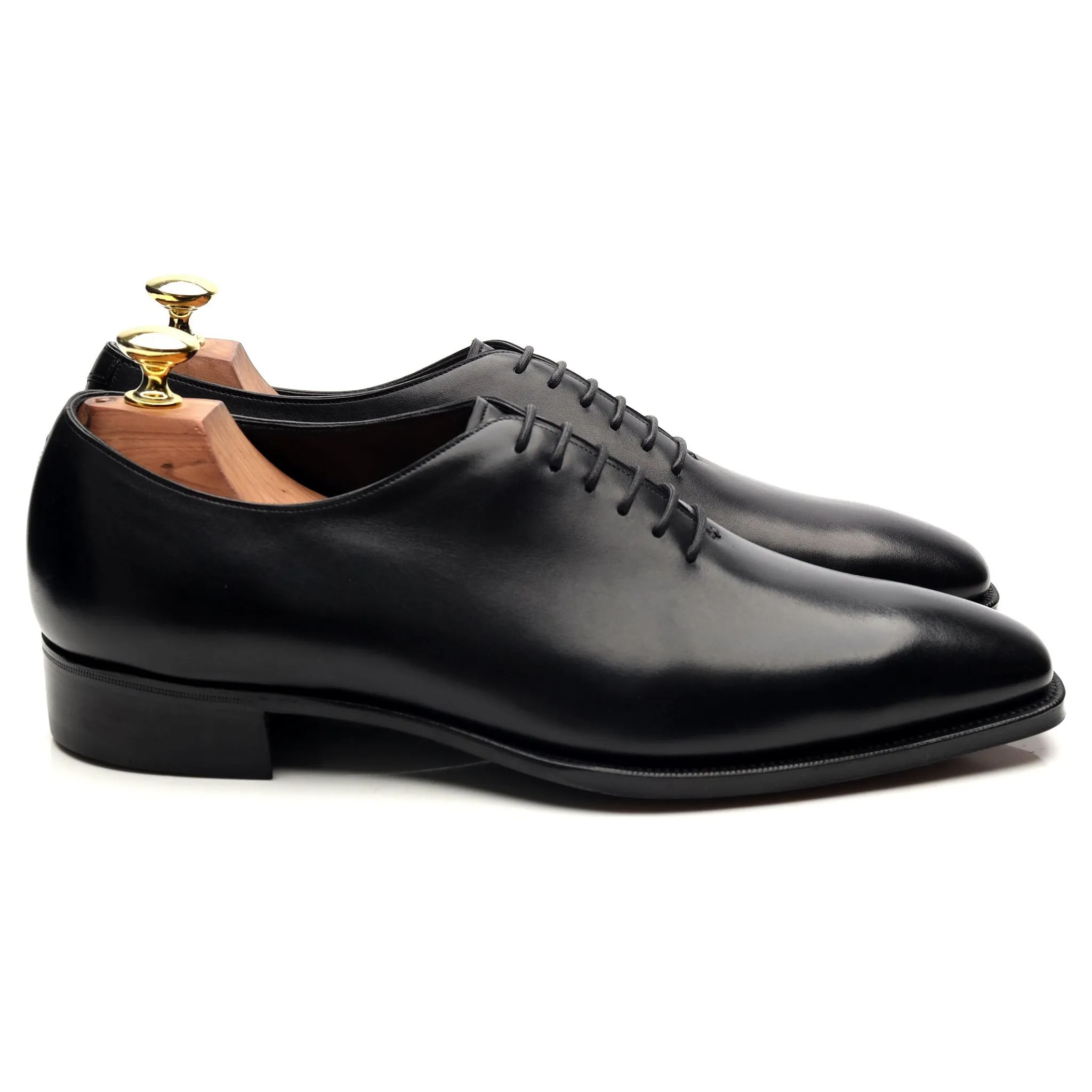 'Sinatra' Black Leather Whoelcut Oxford UK 8 E