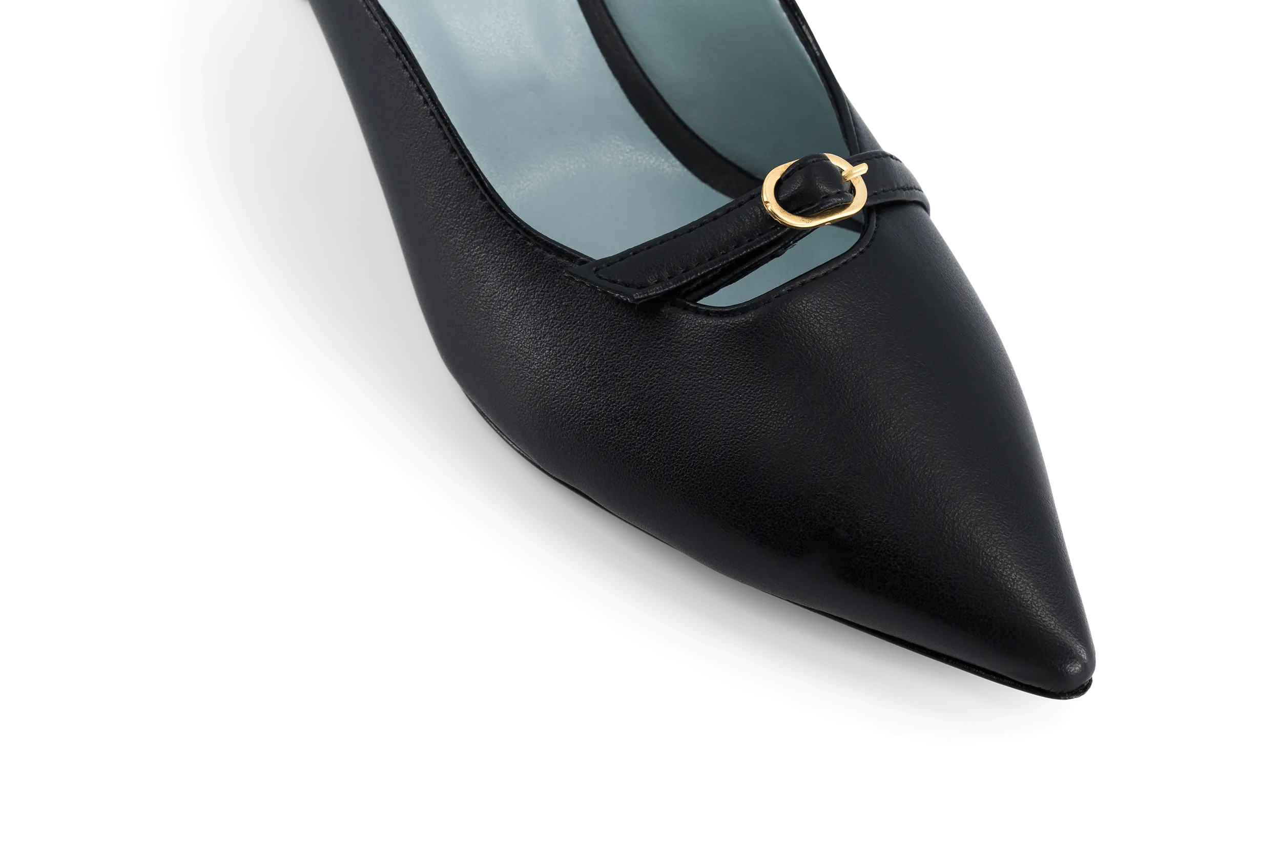 Sixte Apple Leather Vegan Mules | Black