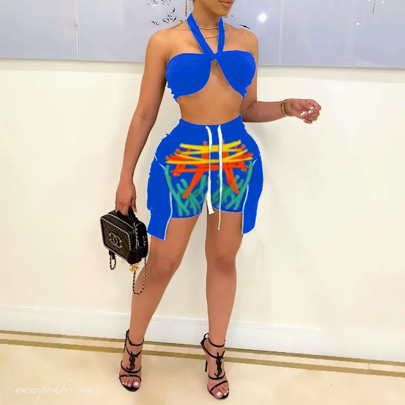 Sleeveless Halter Tube Tob & Bandage Skirt Set