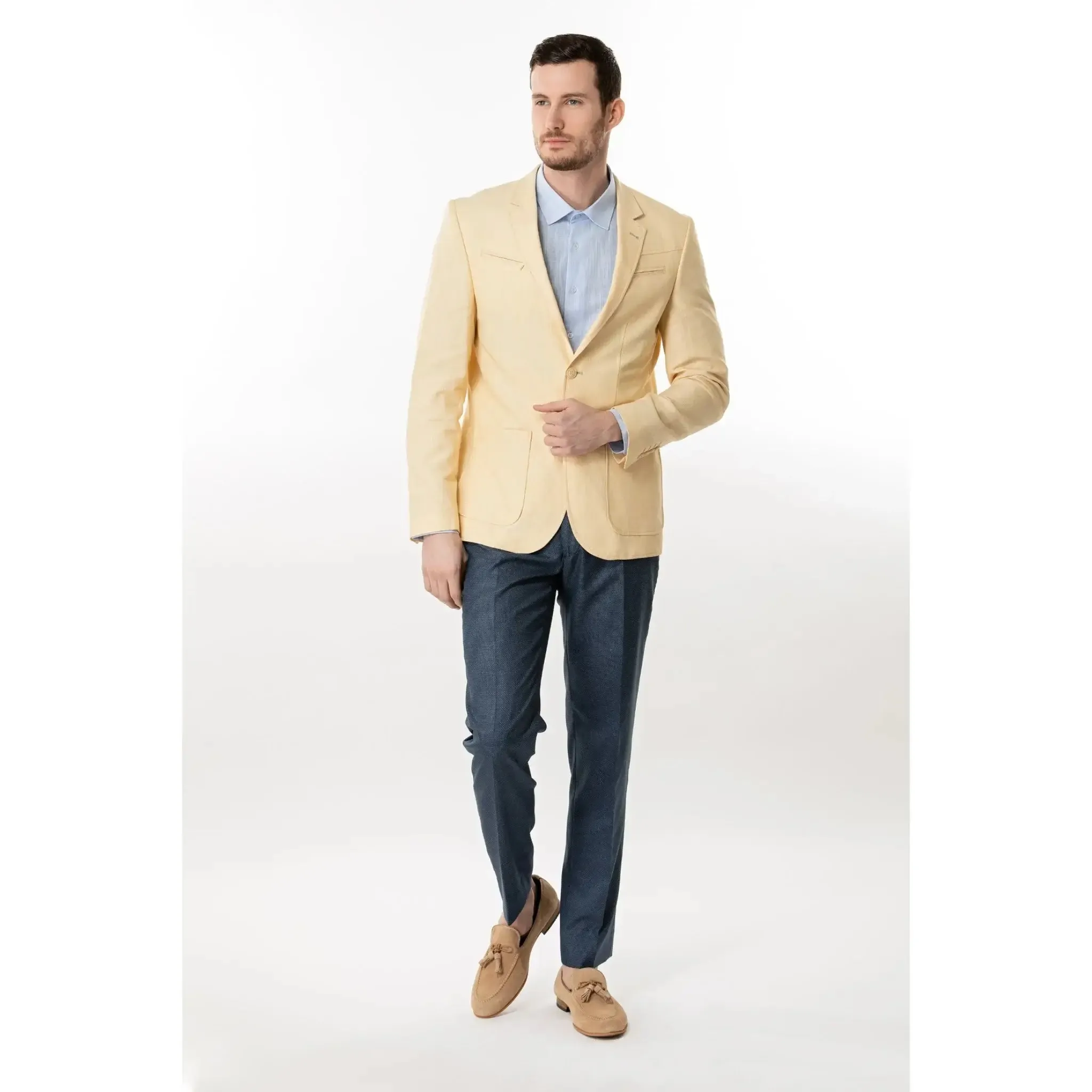 Slim Fit Trousers Midnight Blue