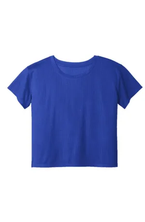 SMF Royal Blue Feminine Draft Crop Tee