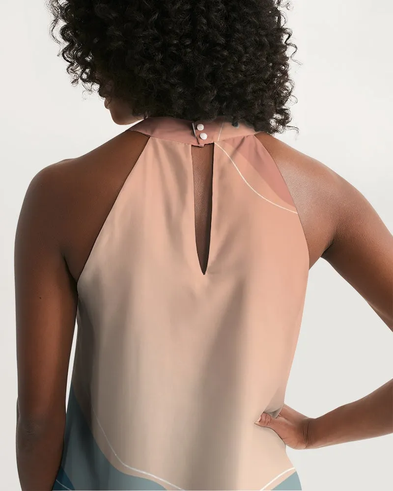 SMF Sunrise Feminine Halter Dress
