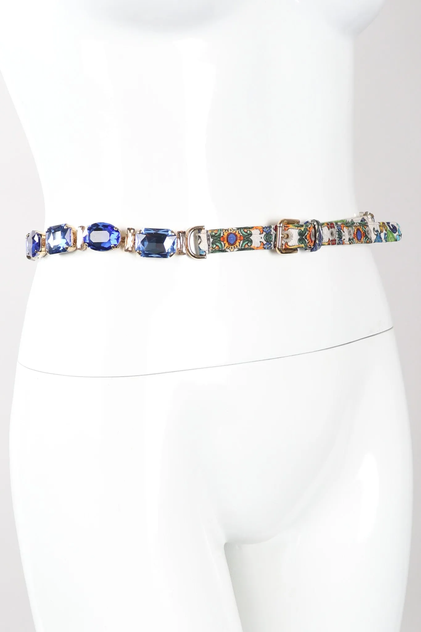 Something Blue Skinny Stone Belt