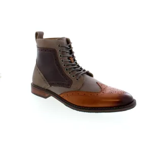 Stacy Adams Finnegan Wingtip - Cognac Multi