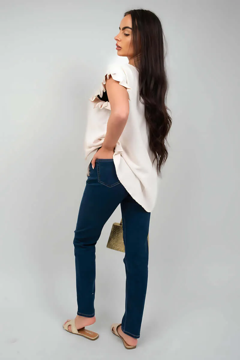 Straight Leg High Waist Jeans