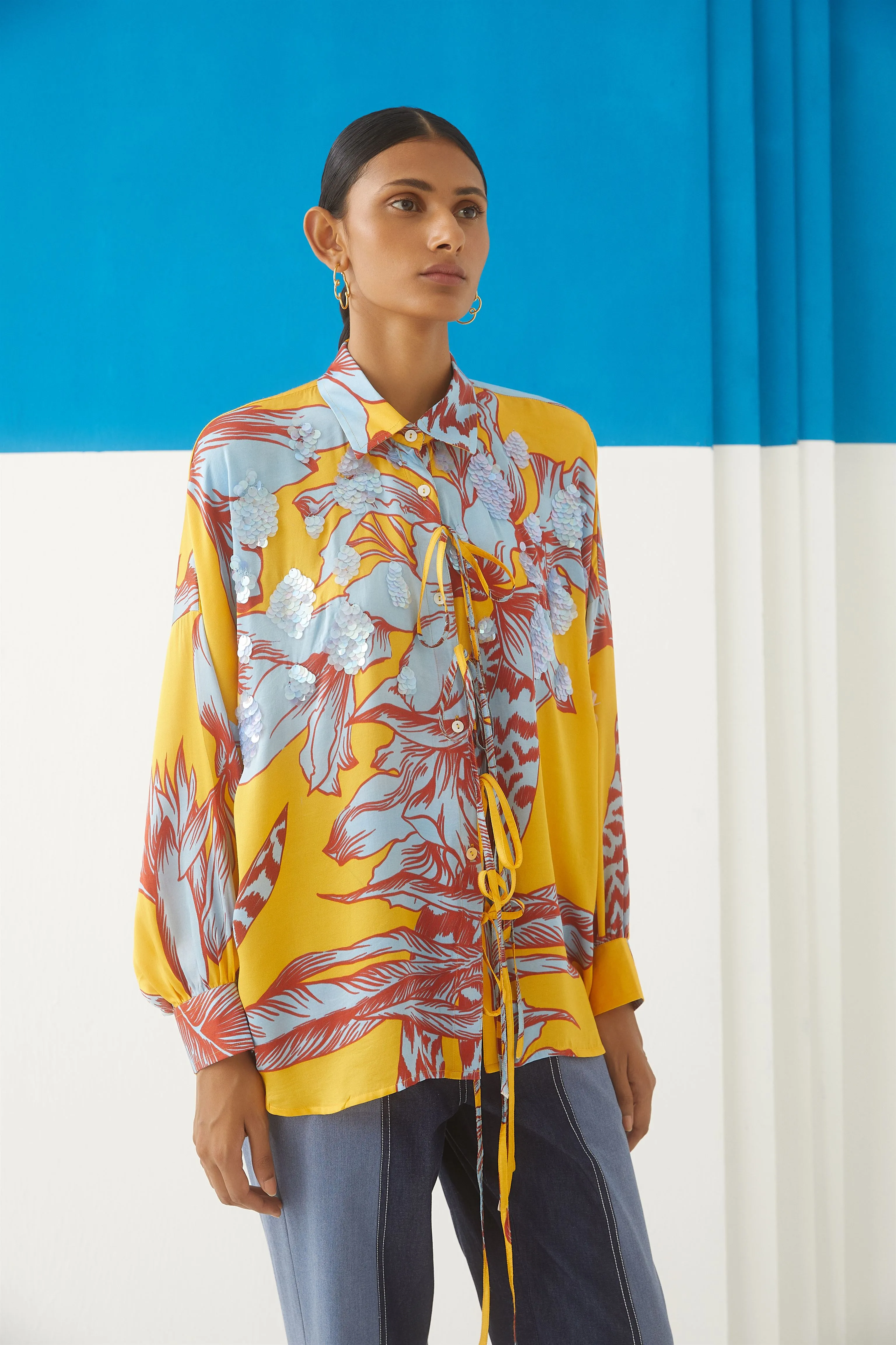 Studio Rigu Admirala Aphrodite Casual Shirt Work Vegan Silk Arcadia Collection
