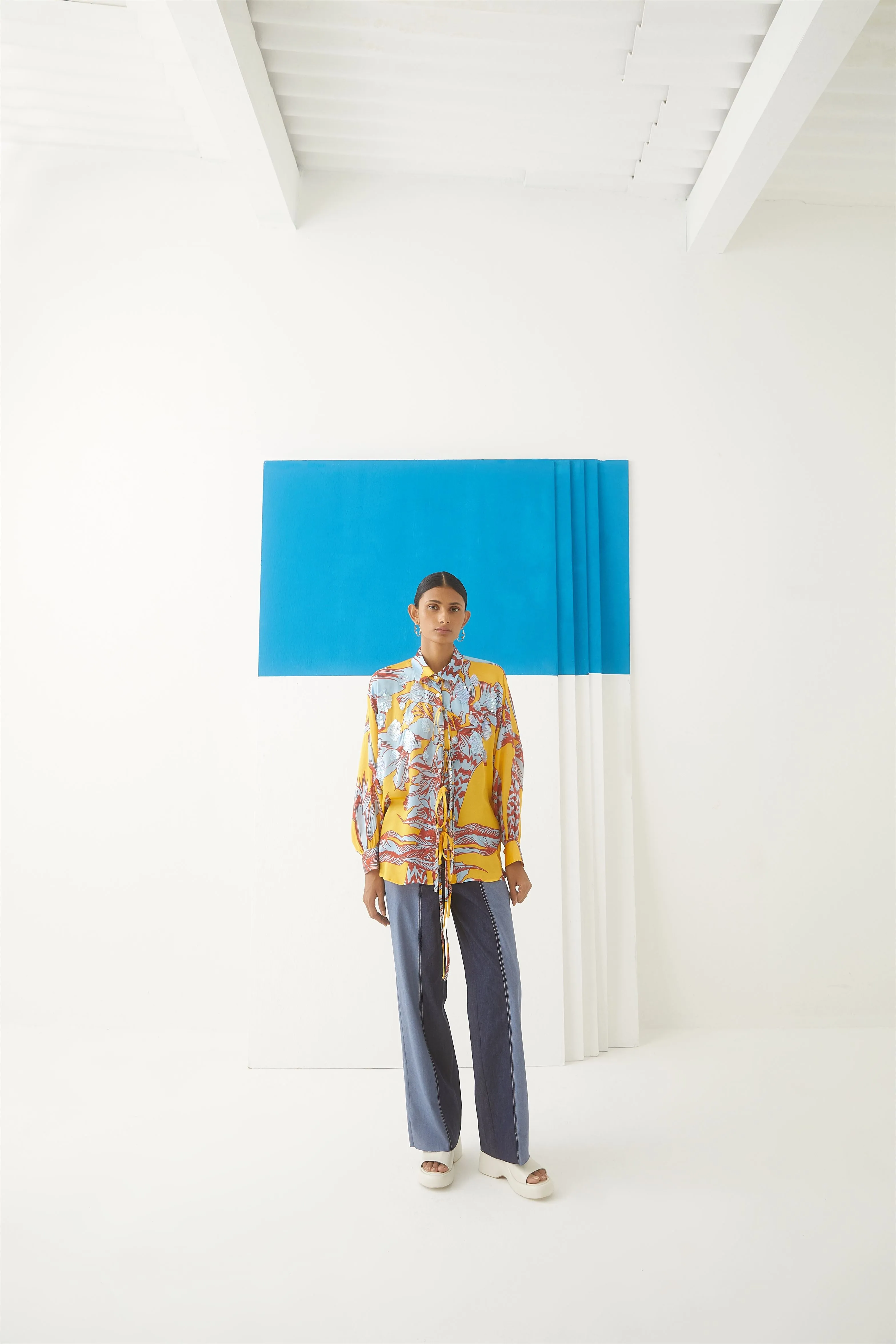 Studio Rigu Admirala Aphrodite Casual Shirt Work Vegan Silk Arcadia Collection