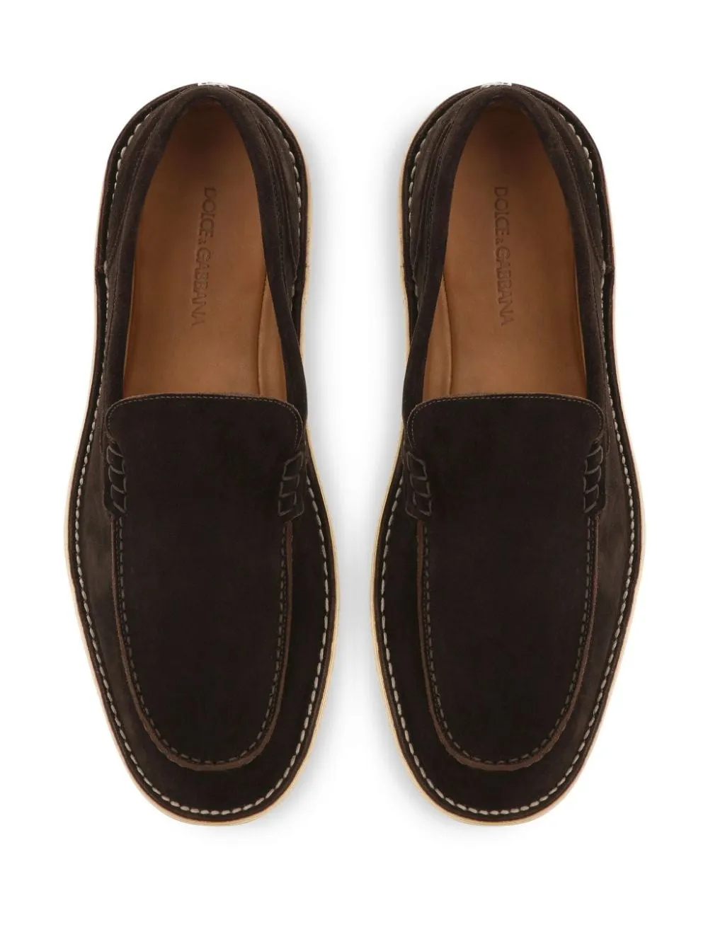 Suede leather loafers