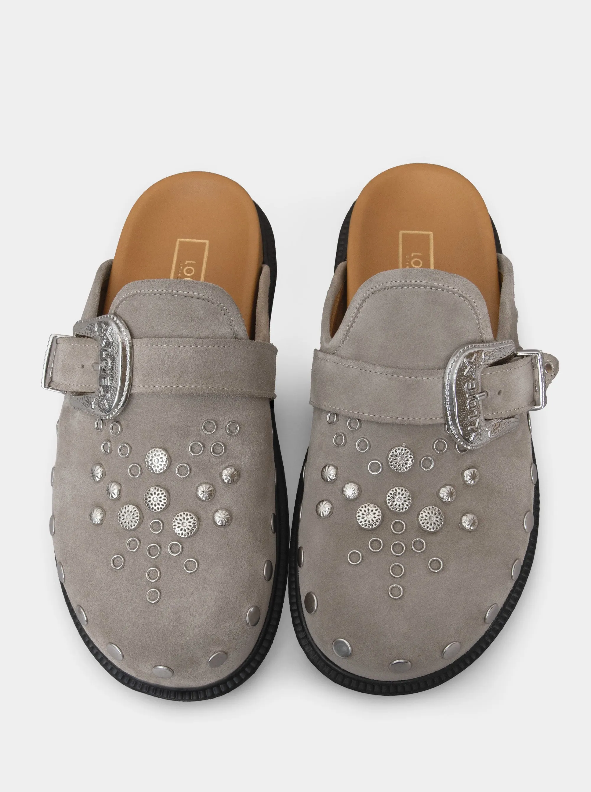 SUN MINK SUEDE MULES SLIPPERS