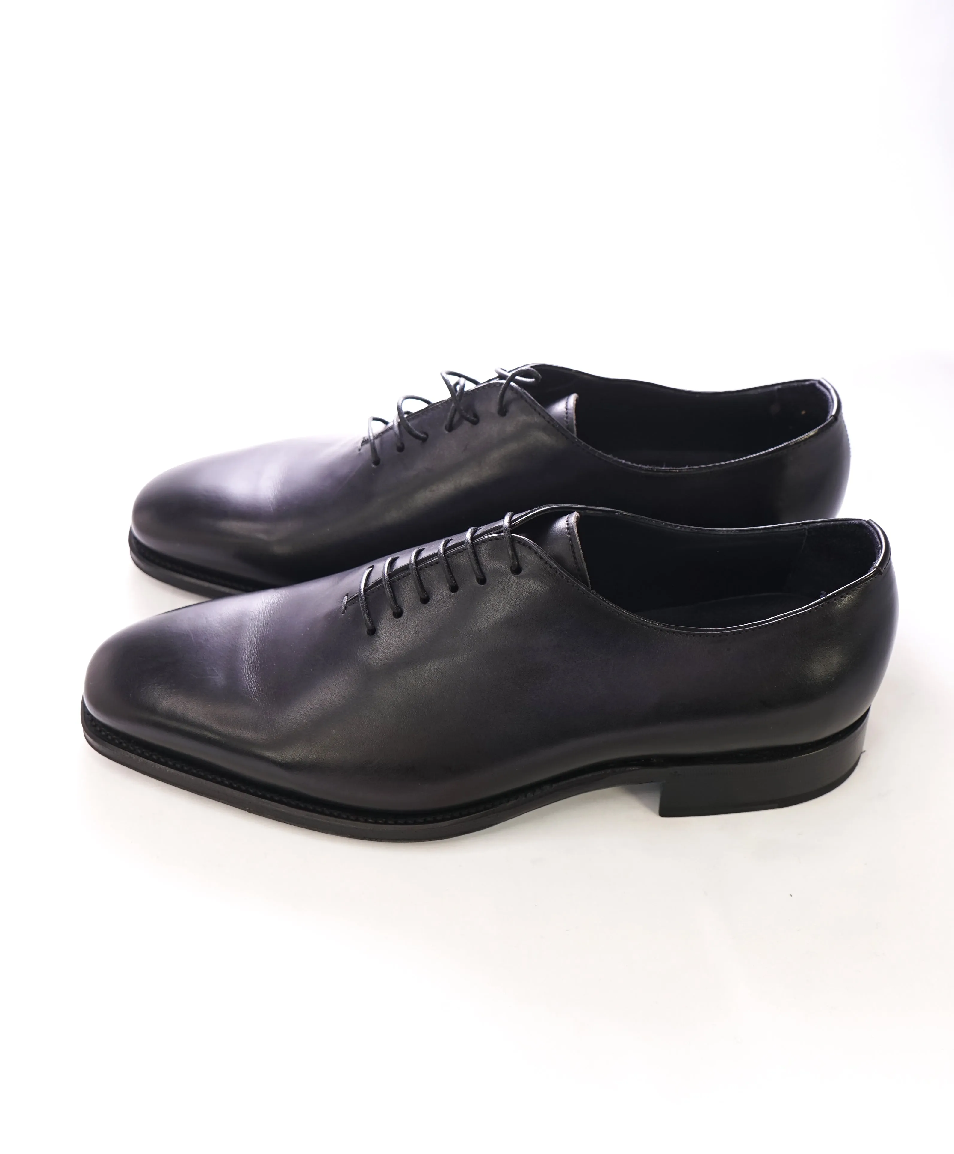 SUTOR MANTELLASSI - "Wholecut" Blue Slim Silhouette Oxford  - 10 US