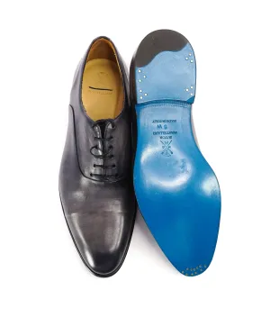 SUTOR MANTELLASSI - "Wholecut" Gray Slim Silhouette Oxford  - 9 W US