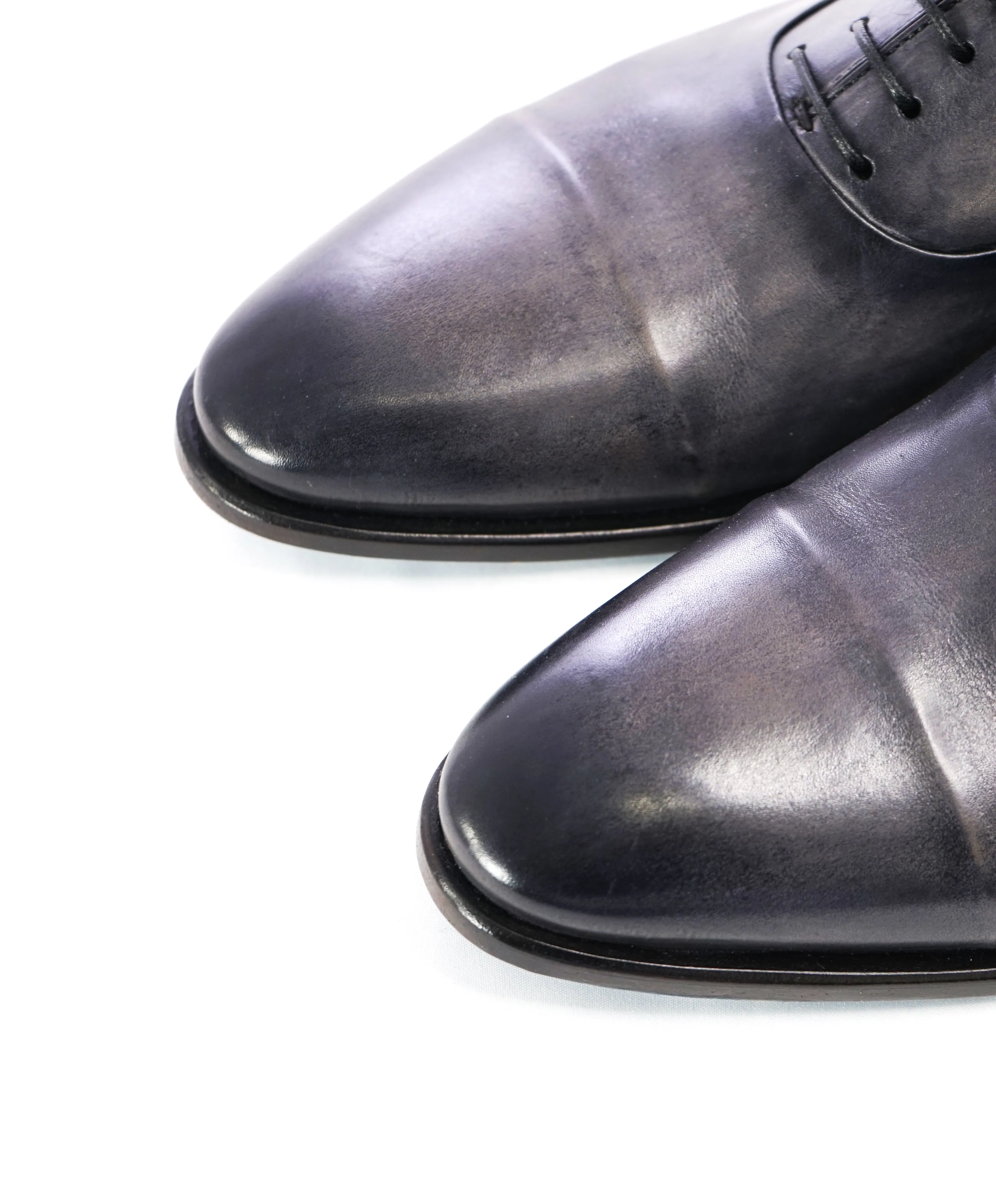 SUTOR MANTELLASSI - "Wholecut" Gray Slim Silhouette Oxford  - 9 W US