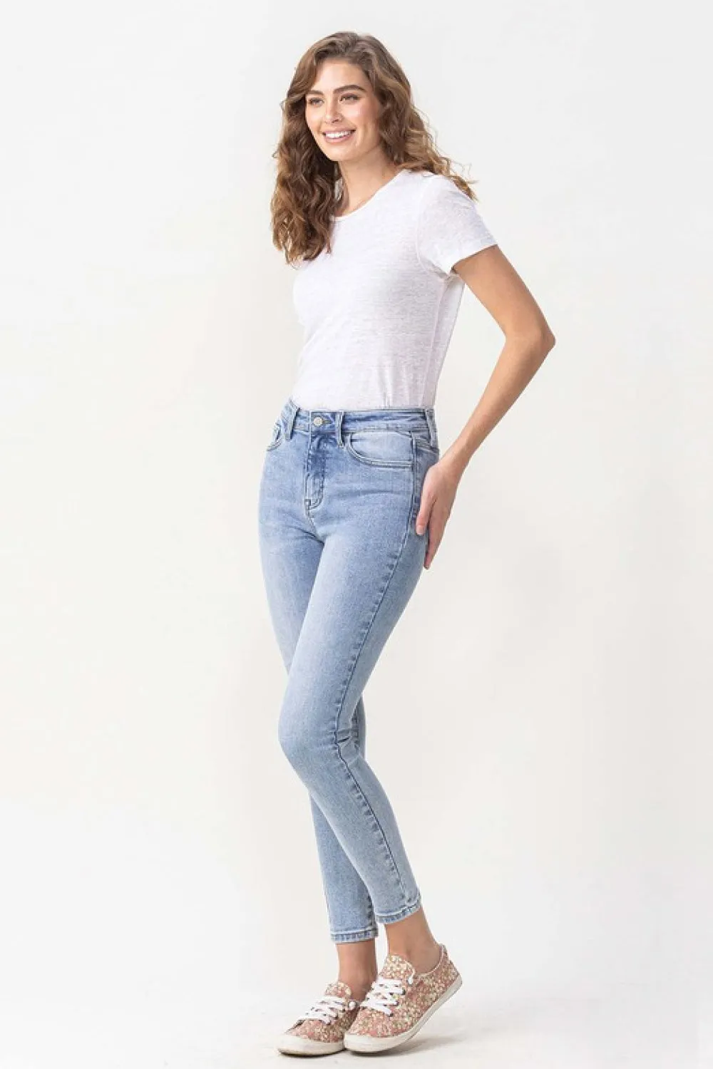 Talia Lovervet High Rise Crop Skinny Jeans