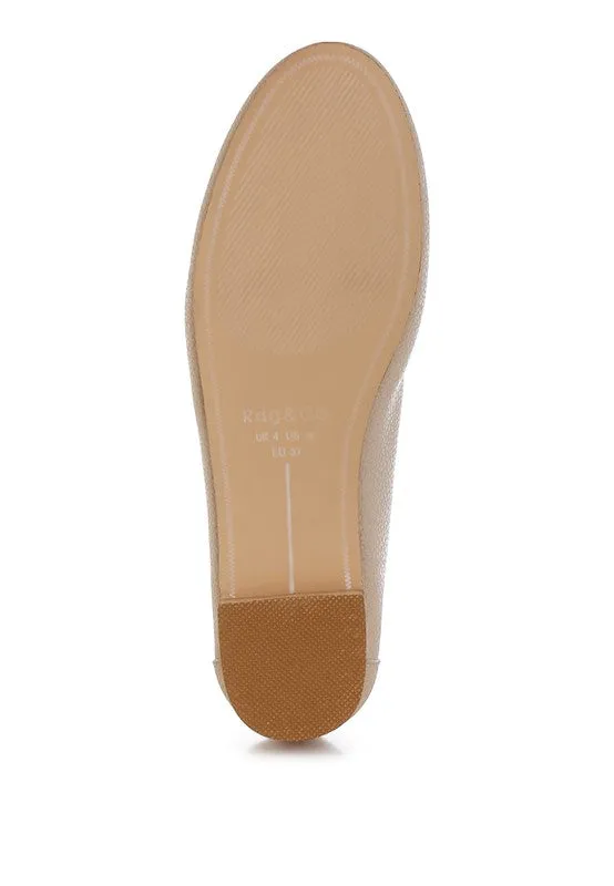 Taranis Monochromatic Horsebit Loafers