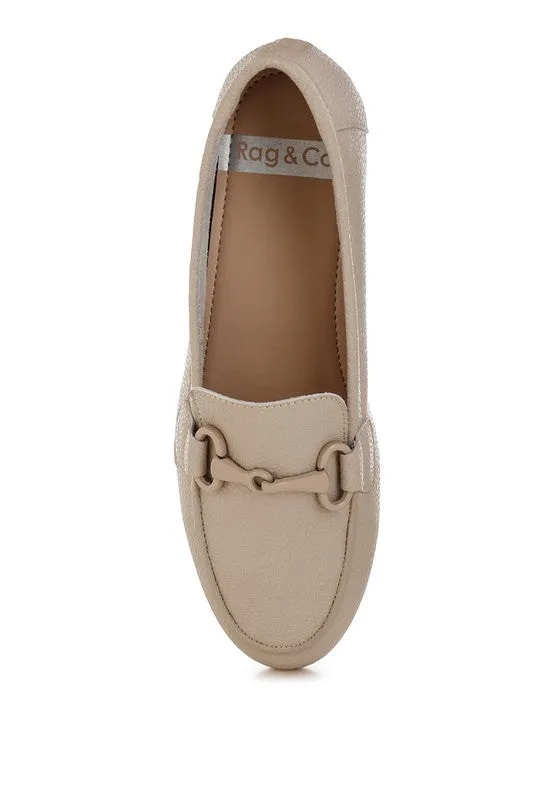 Taranis Monochromatic Horsebit Loafers