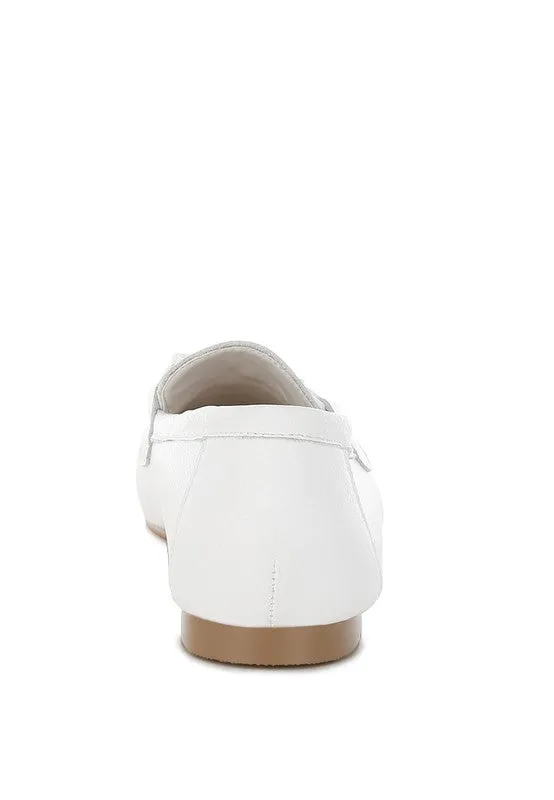 Taranis Monochromatic Horsebit Loafers