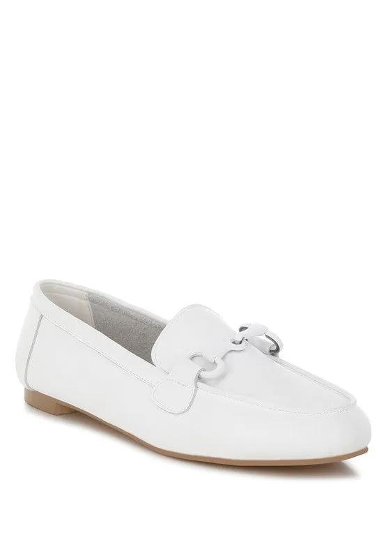 Taranis Monochromatic Horsebit Loafers