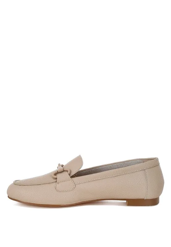 Taranis Monochromatic Horsebit Loafers