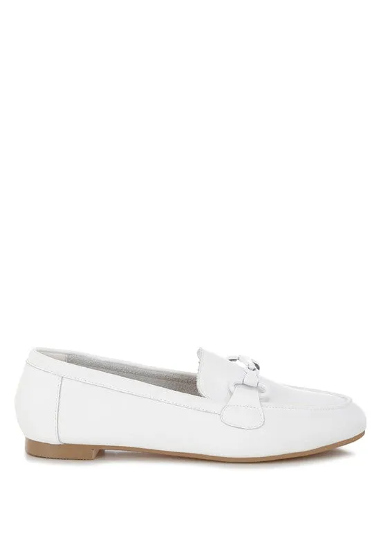 Taranis Monochromatic Horsebit Loafers