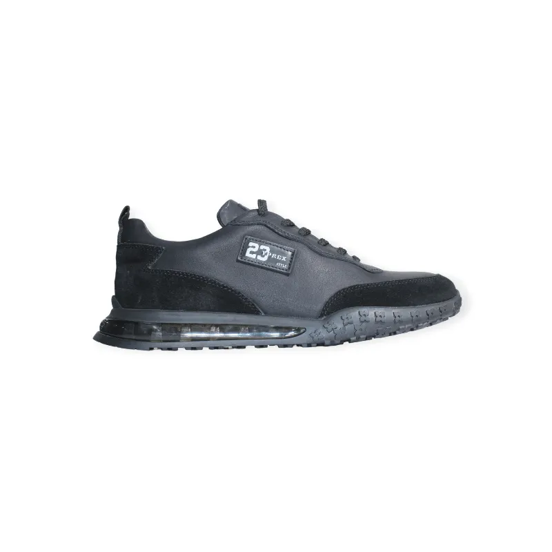The Marcomen Casual Leather Shoes black