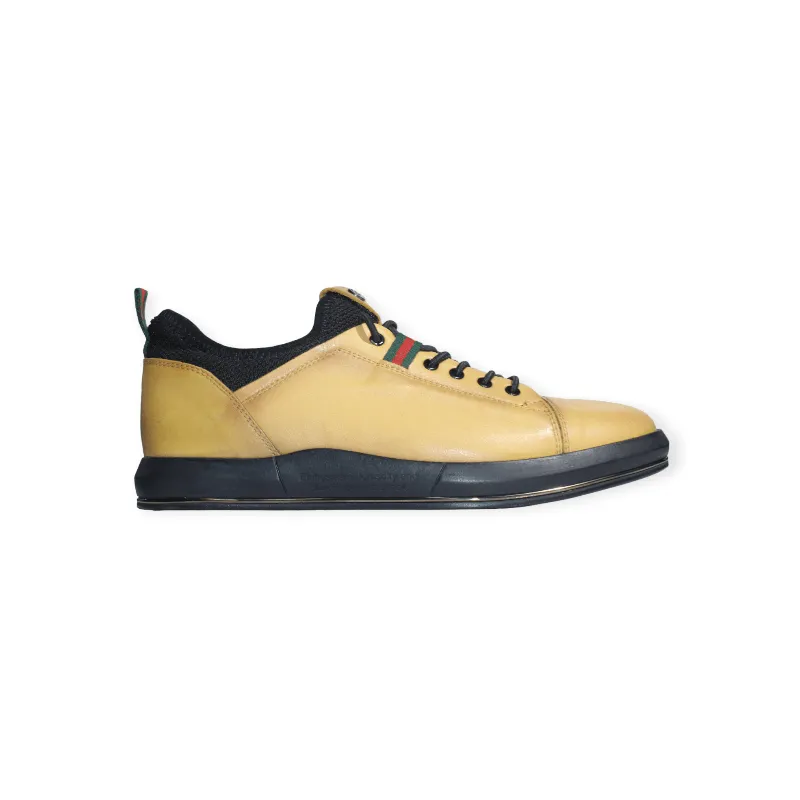 The Marcomen Casual Leather Shoes Mustard