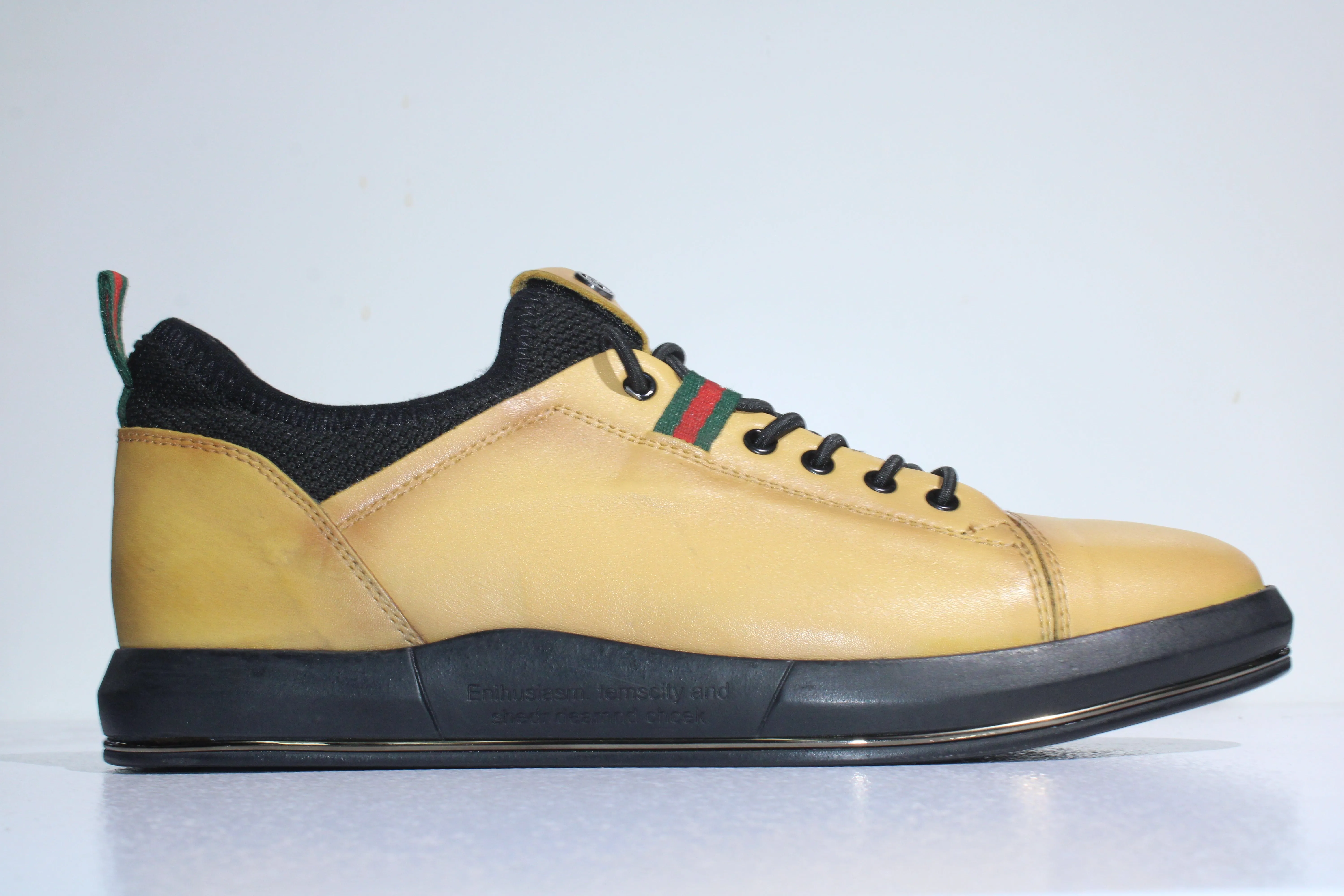 The Marcomen Casual Leather Shoes Mustard