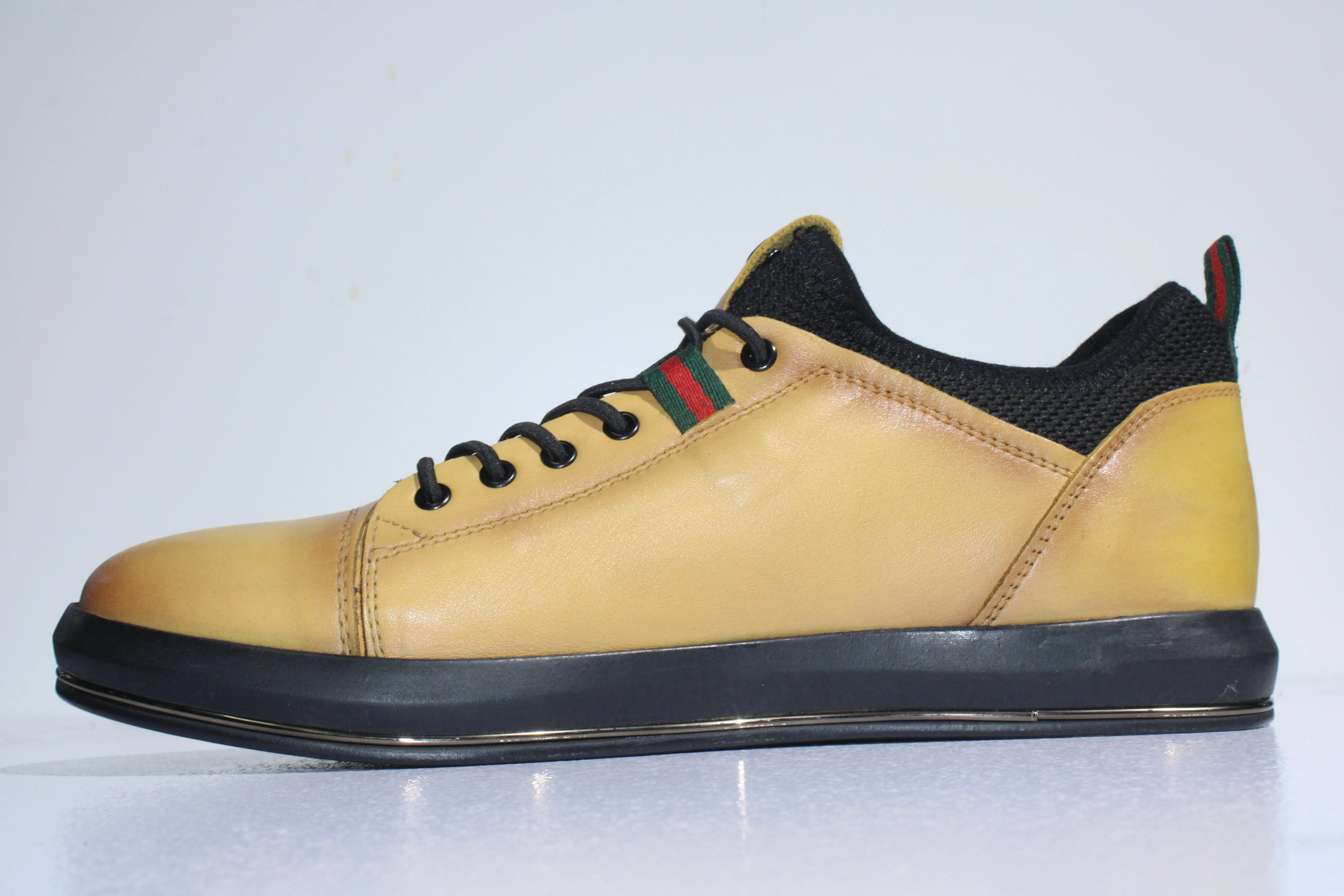 The Marcomen Casual Leather Shoes Mustard