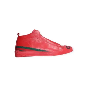 The Marcomen casual Leather Shoes Red