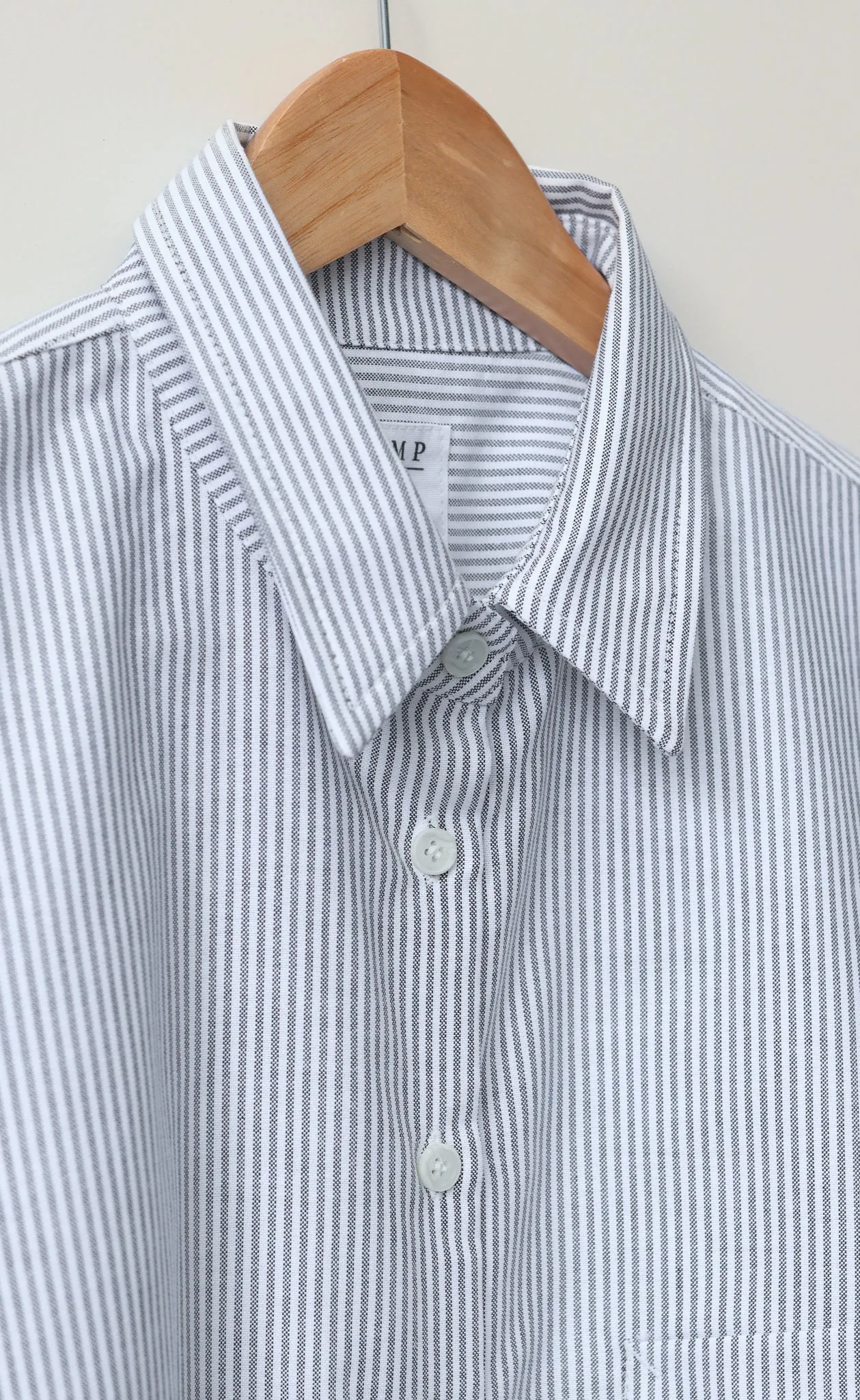 The Tailor - Proper Fit - Black & White Striped Oxford