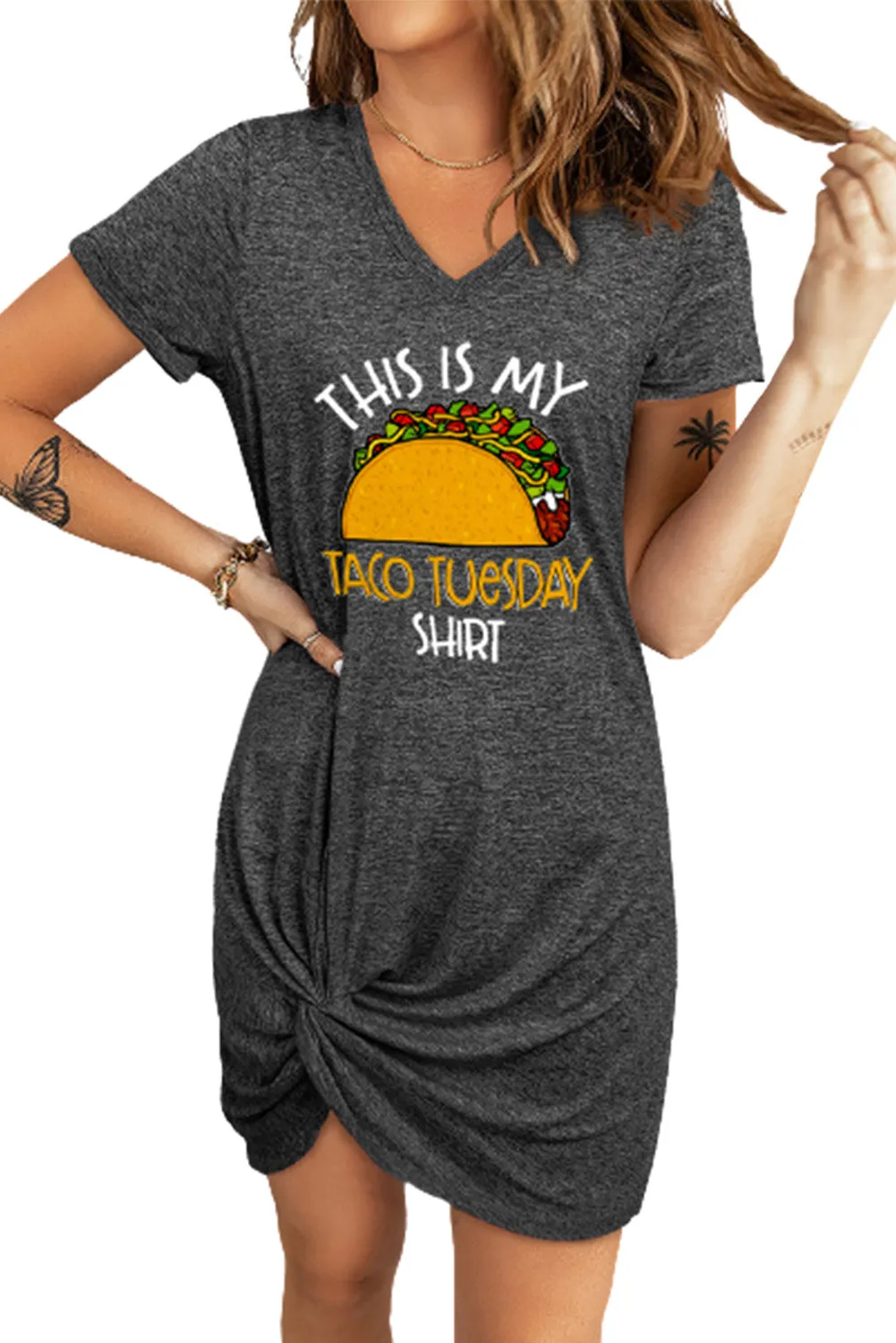 The Triblend Side Knot Dress