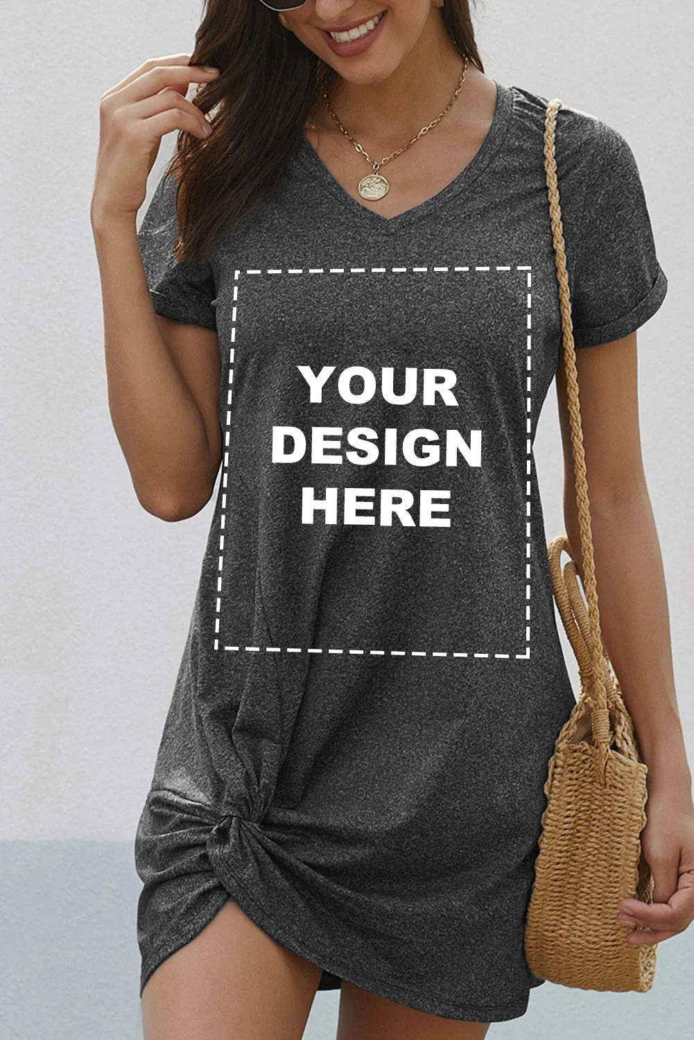 The Triblend Side Knot Dress