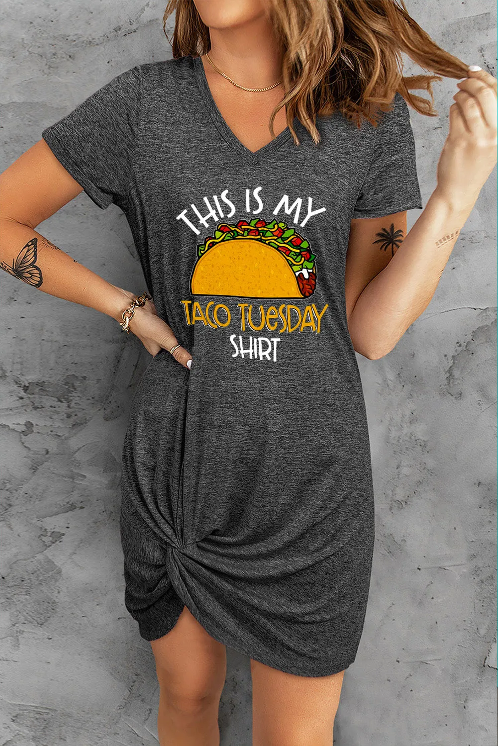 The Triblend Side Knot Dress