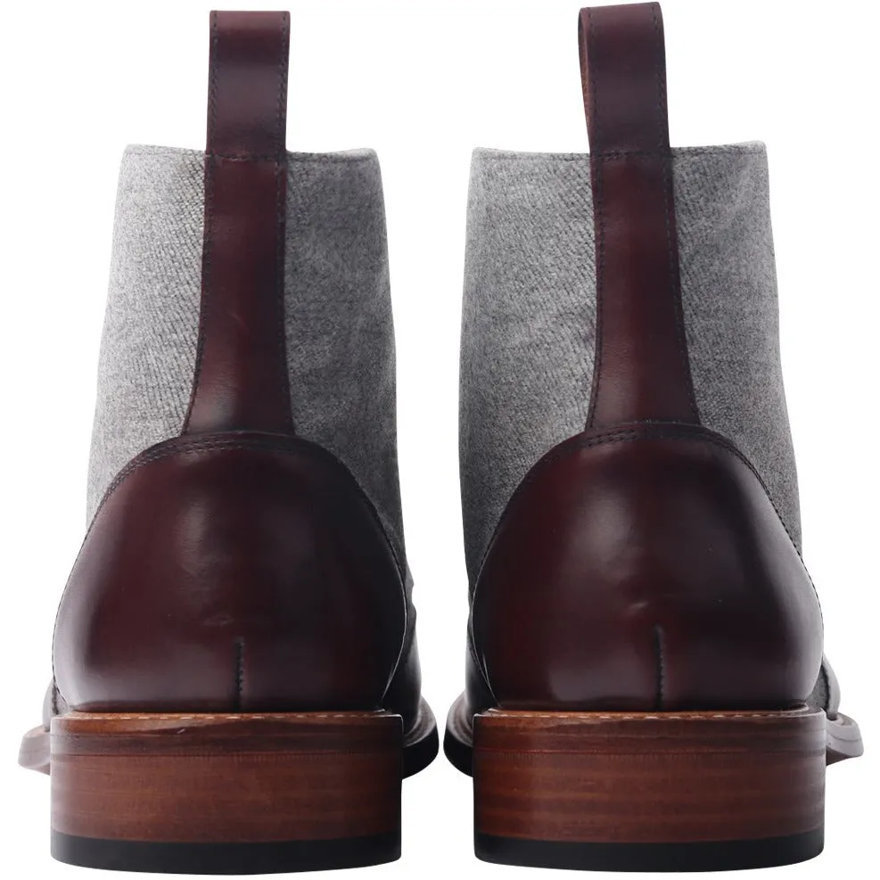 The Winged Kelce Boot in Vino Tinto