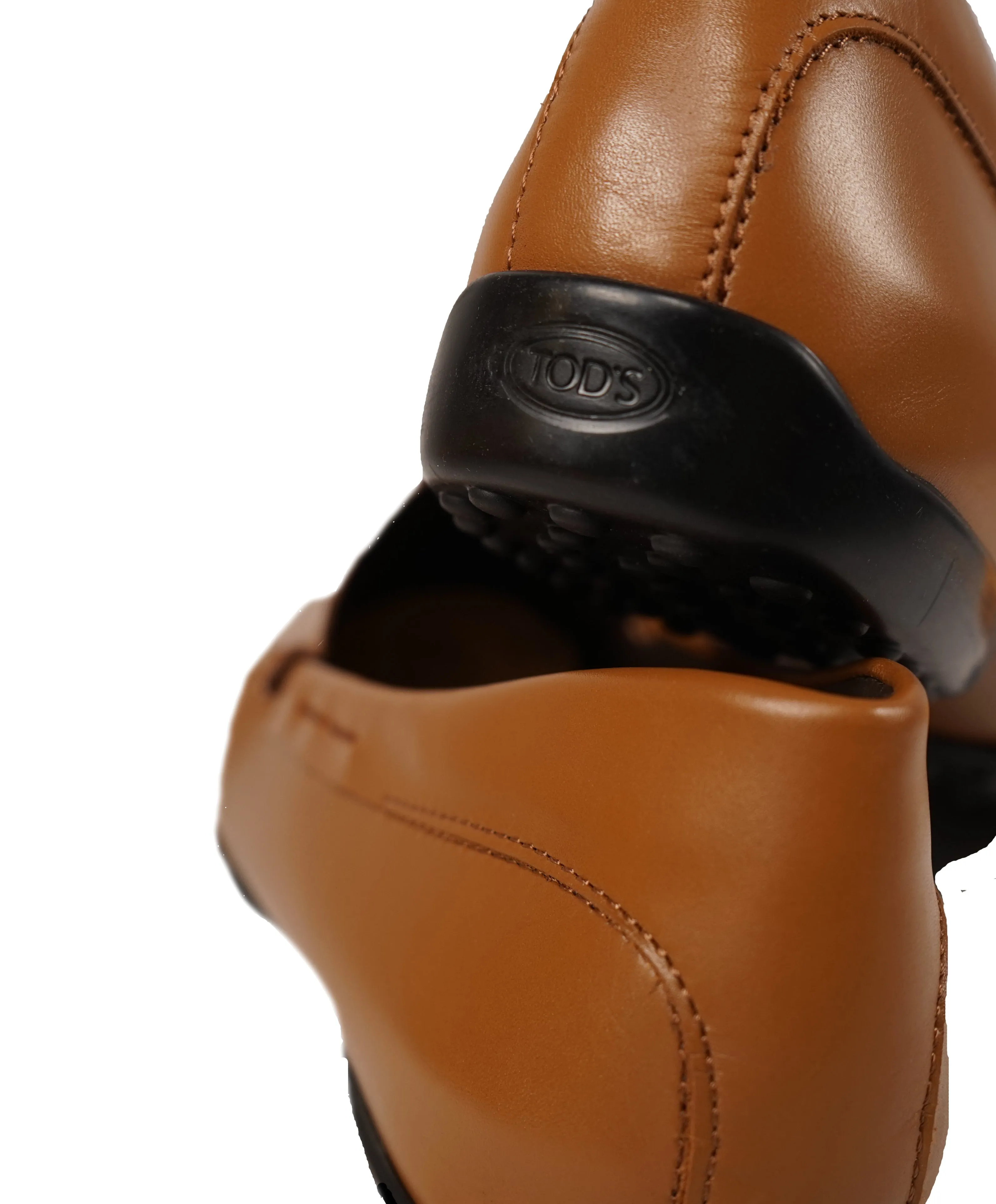 TOD’S - Brown “LOGO Gommini” Vamp Engraved Italian Leather Loafers - 13