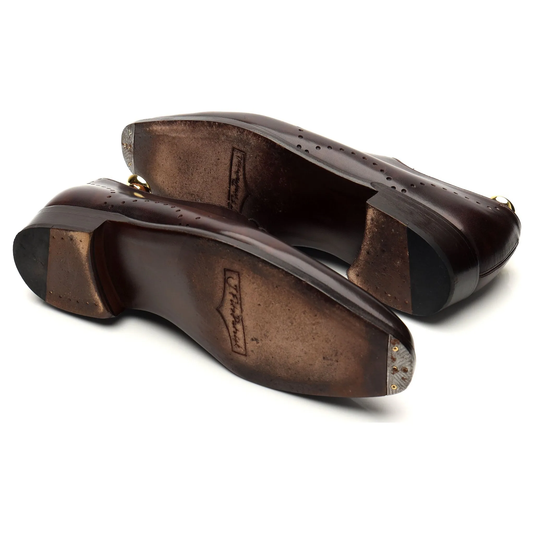 'Tony II' Dark Brown Museum Leather Wholecut Oxford UK 7.5 E