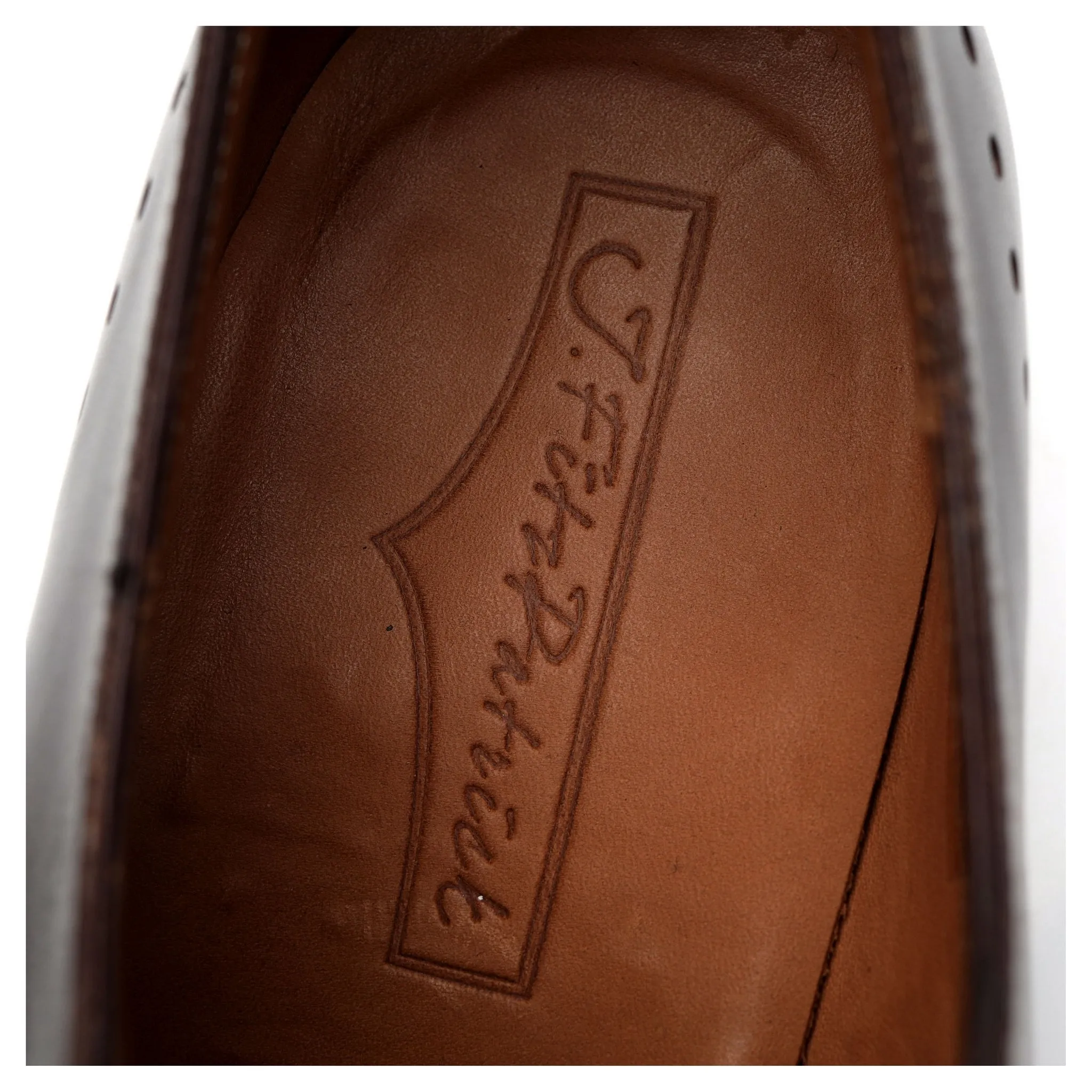 'Tony II' Dark Brown Museum Leather Wholecut Oxford UK 7.5 E