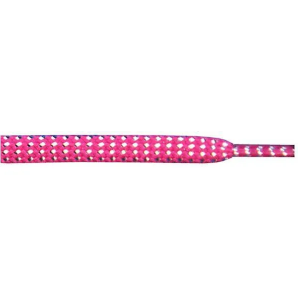 Tubular Glitter 5/16" - Hot Pink (1 Pair Pack) Shoelaces
