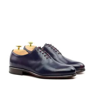 Unique Handcrafted Wholecut Dark Blue Oxford