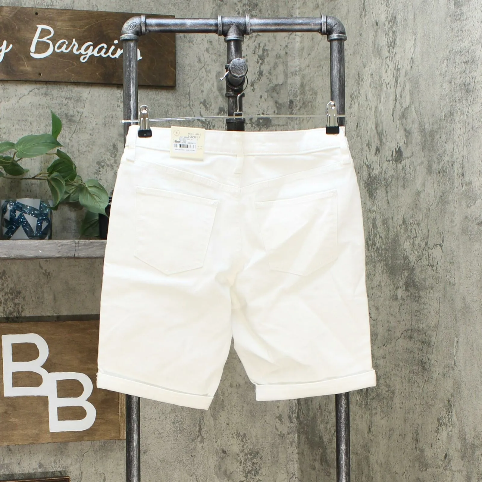 Universal Thread Women's High-Rise Double Cuff Bermuda Jean Shorts