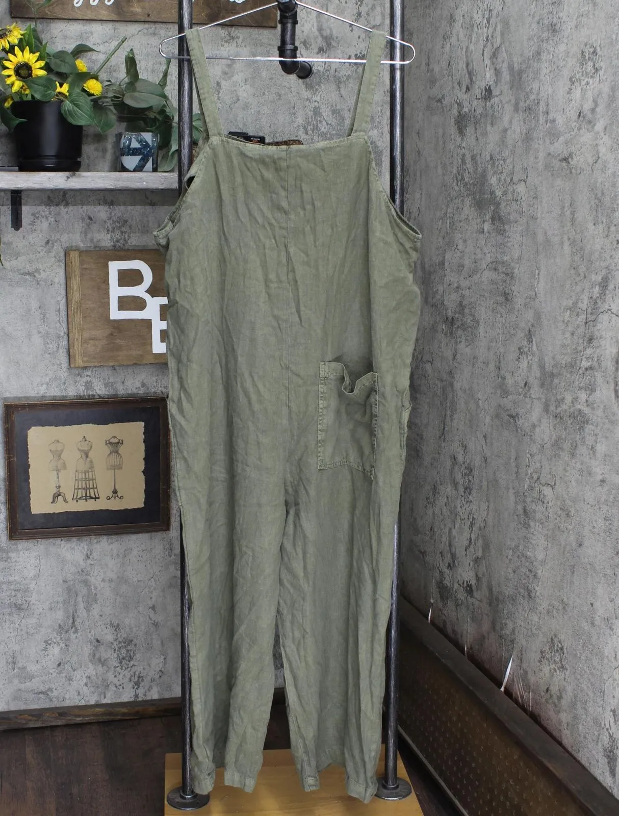 Universal Thread Women's Utility Cropped Jumpsuit Green XL