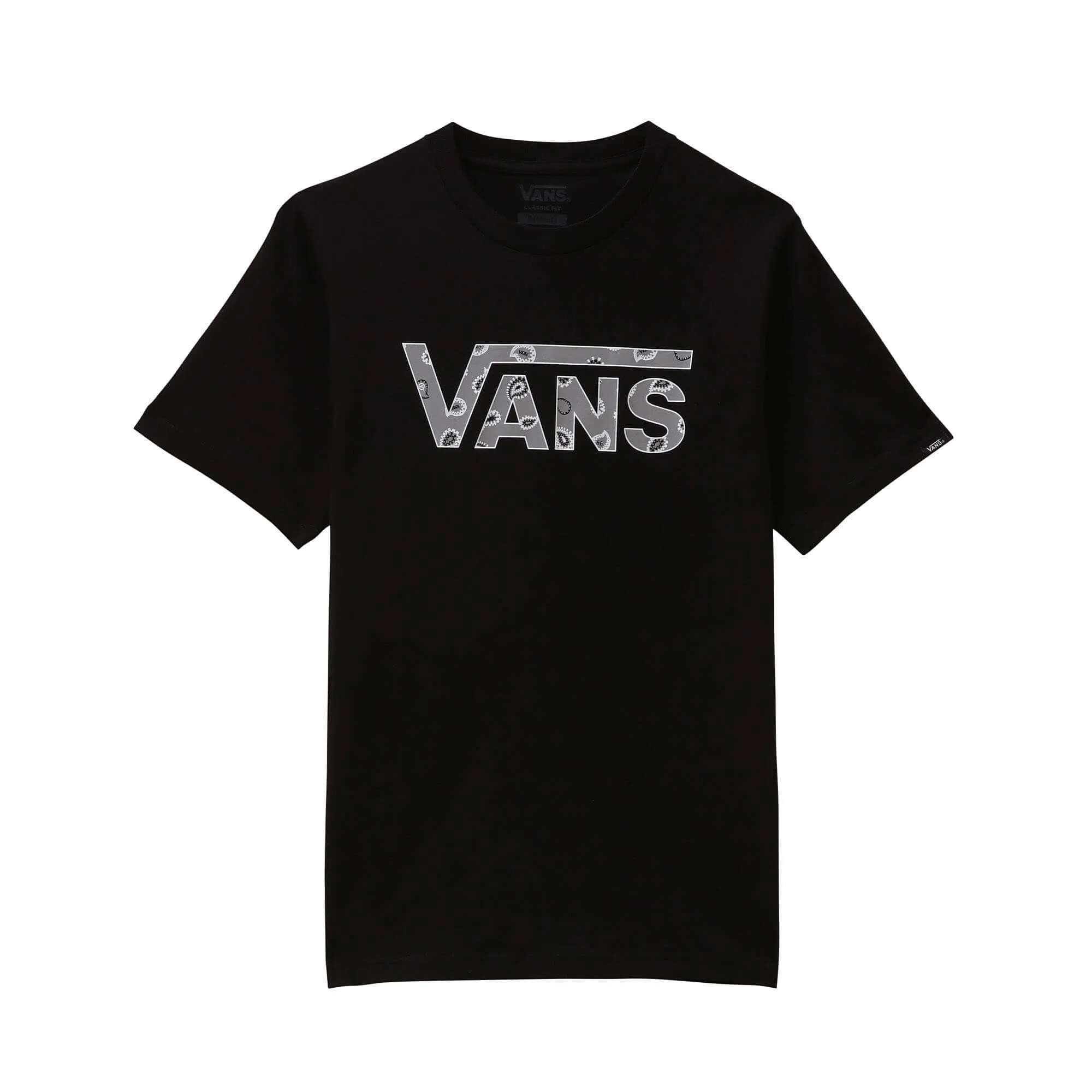 VANS BOYS CLASSIC LOGO FILL BLACK/FROST GREY