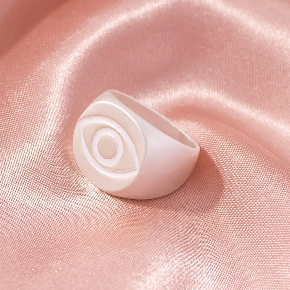 Various Heart Shape and Colorful Rings