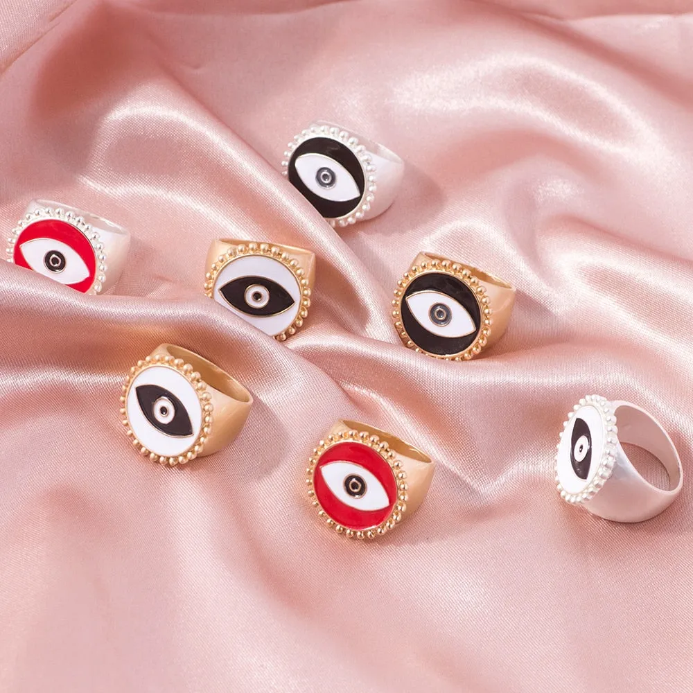 Various Heart Shape and Colorful Rings