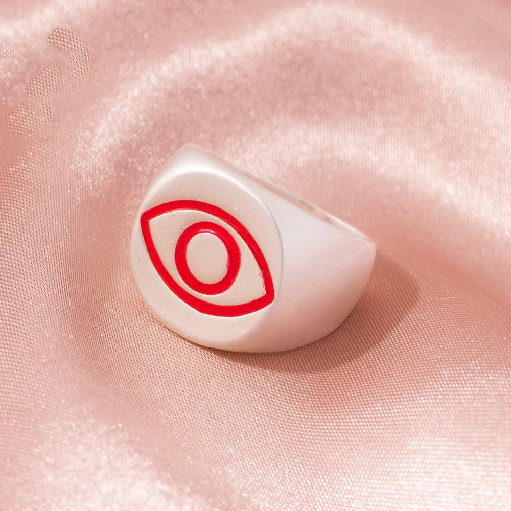Various Heart Shape and Colorful Rings